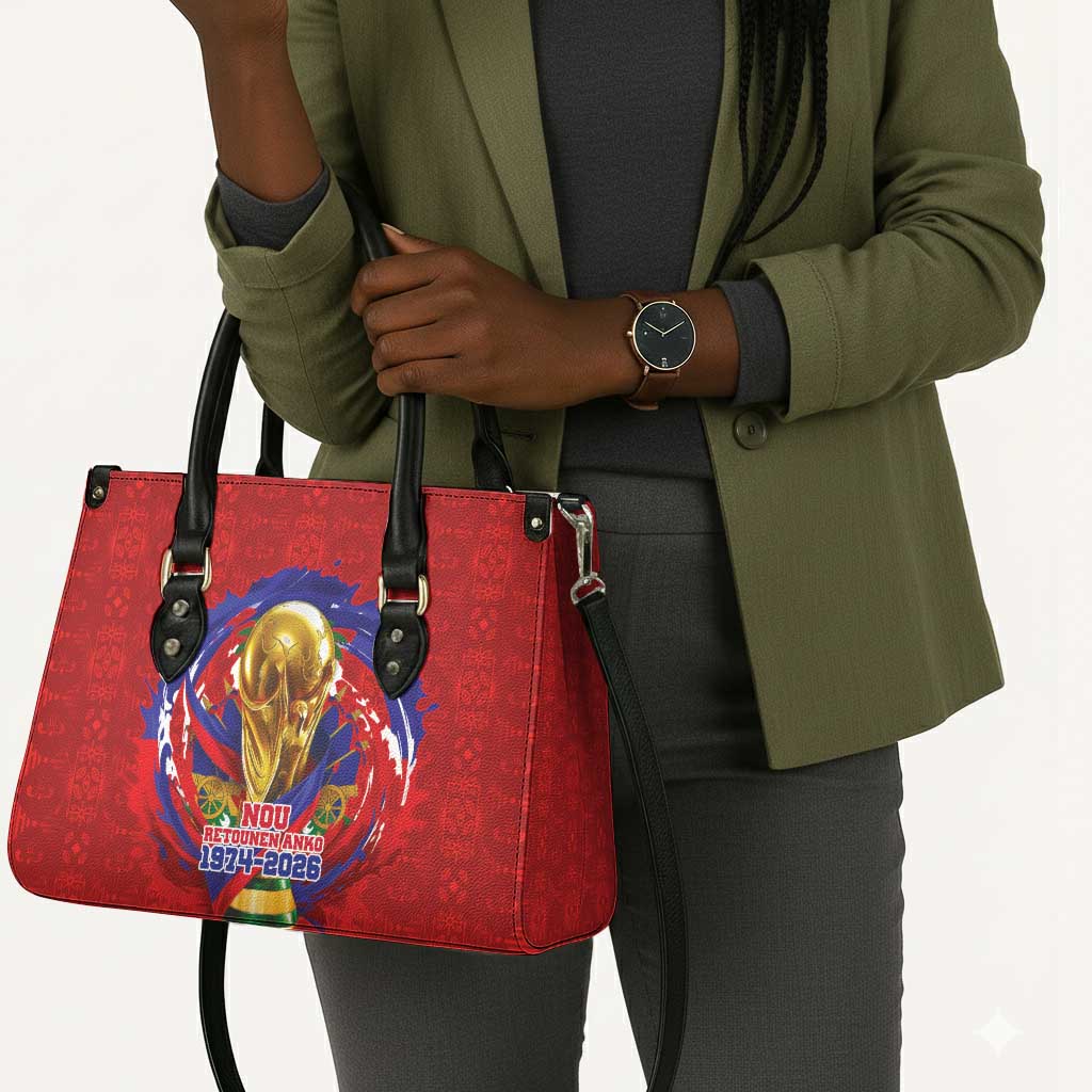 Haiti Grenadye Alaso Leather Bag Red Nou Retounen Anko 1974-2026 - Wonder Print Shop