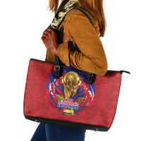 Haiti Grenadye Alaso Leather Tote Bag Red Nou Retounen Anko 1974-2026 - Wonder Print Shop