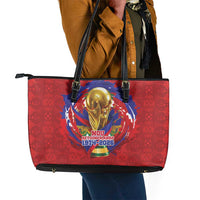 Haiti Grenadye Alaso Leather Tote Bag Red Nou Retounen Anko 1974-2026 - Wonder Print Shop