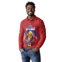 Custom Haiti Grenadye Alaso Long Sleeve Polo Shirt Red Nou Retounen Anko 1974-2026 - Wonder Print Shop