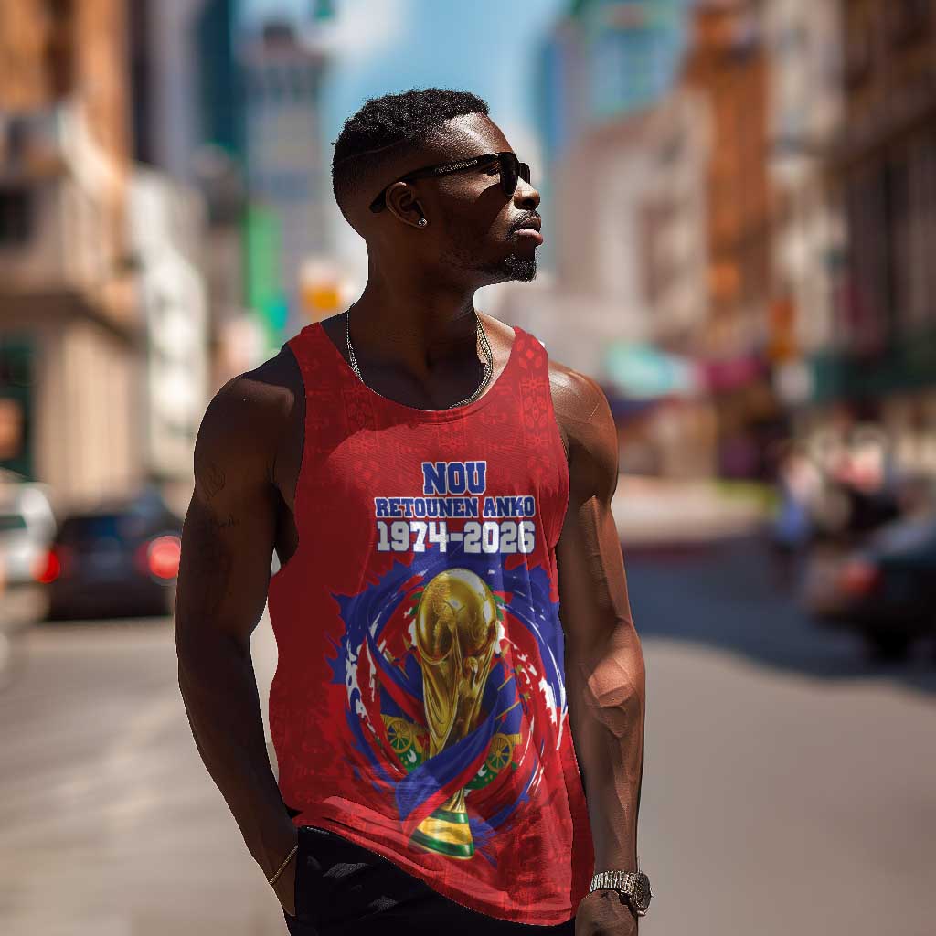 Custom Haiti Grenadye Alaso Men Tank Top Red Nou Retounen Anko 1974-2026 - Wonder Print Shop