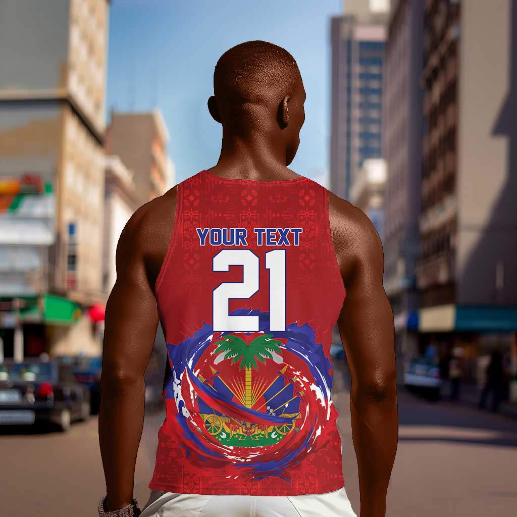 Custom Haiti Grenadye Alaso Men Tank Top Red Nou Retounen Anko 1974-2026 - Wonder Print Shop