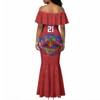 Custom Haiti Grenadye Alaso Mermaid Dress Red Nou Retounen Anko 1974-2026 - Wonder Print Shop