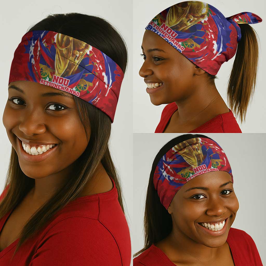 Haiti Grenadye Alaso Neck Gaiter Red Nou Retounen Anko 1974-2026 - Wonder Print Shop
