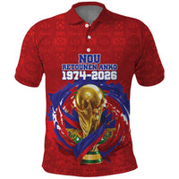 Custom Haiti Grenadye Alaso Polo Shirt Red Nou Retounen Anko 1974-2026 - Wonder Print Shop