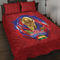 Haiti Grenadye Alaso Quilt Bed Set Red Nou Retounen Anko 1974-2026 - Wonder Print Shop