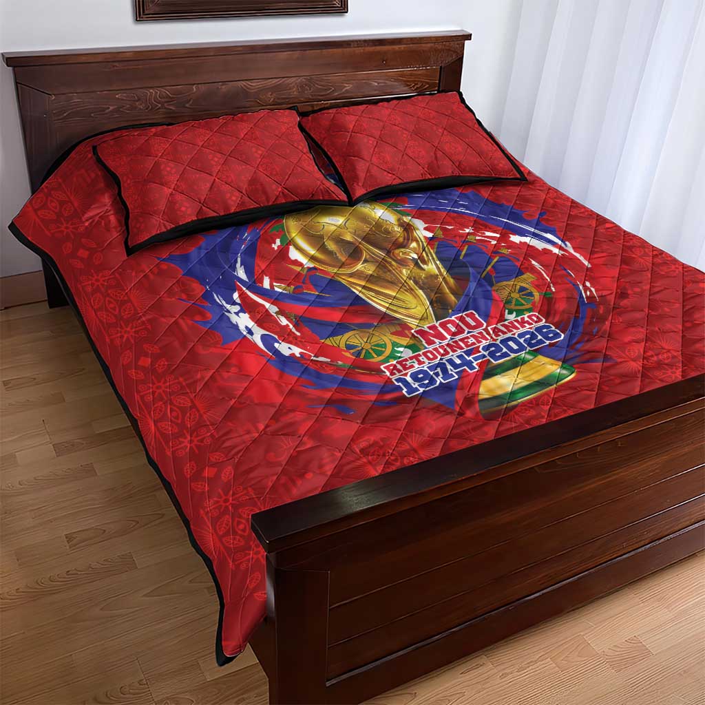 Haiti Grenadye Alaso Quilt Bed Set Red Nou Retounen Anko 1974-2026 - Wonder Print Shop