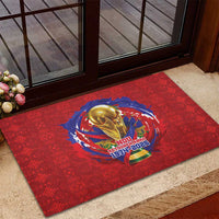 Haiti Grenadye Alaso Rubber Doormat Red Nou Retounen Anko 1974-2026 - Wonder Print Shop