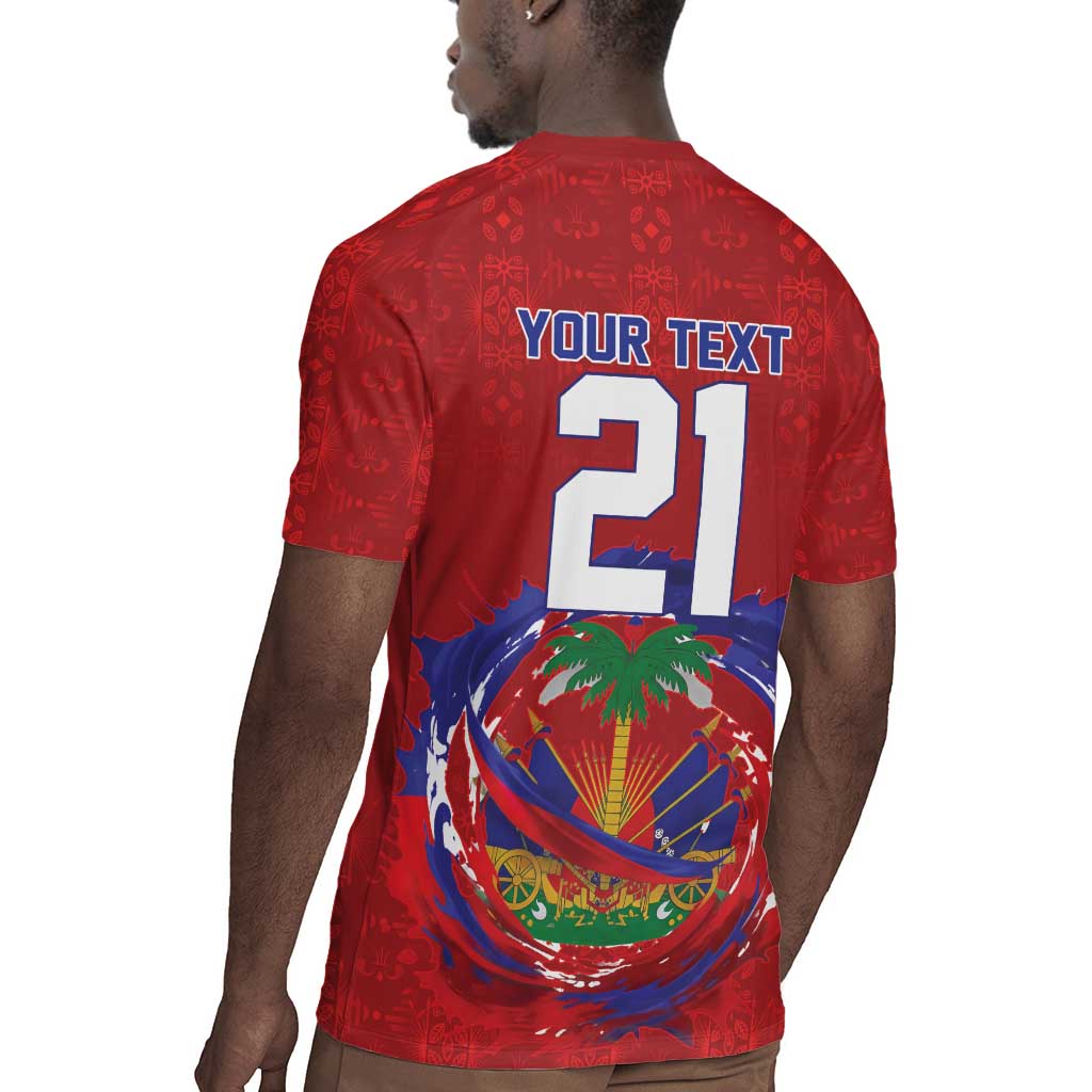 Custom Haiti Grenadye Alaso Rugby Jersey Red Nou Retounen Anko 1974-2026 - Wonder Print Shop