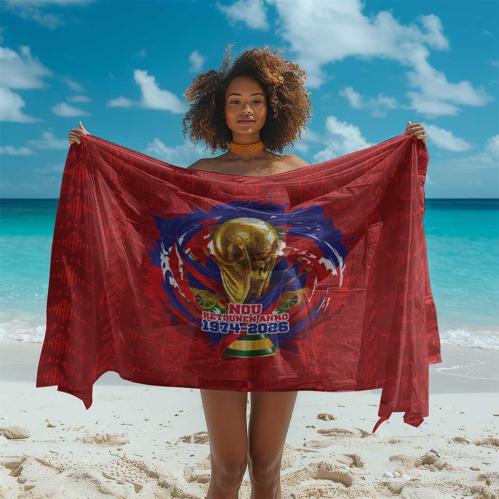Haiti Grenadye Alaso Sarong Red Nou Retounen Anko 1974-2026 - Wonder Print Shop