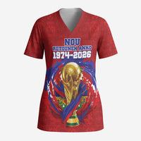 Custom Haiti Grenadye Alaso Scrub Top Red Nou Retounen Anko 1974-2026 - Wonder Print Shop