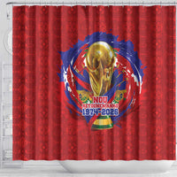 Haiti Grenadye Alaso Shower Curtain Red Nou Retounen Anko 1974-2026 - Wonder Print Shop