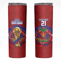 Custom Haiti Grenadye Alaso Skinny Tumbler Red Nou Retounen Anko 1974-2026 - Wonder Print Shop