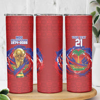 Custom Haiti Grenadye Alaso Skinny Tumbler Red Nou Retounen Anko 1974-2026 - Wonder Print Shop