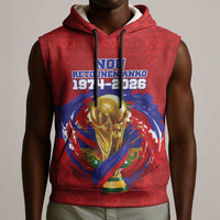 Custom Haiti Grenadye Alaso Sleeveless Hoodie Red Nou Retounen Anko 1974-2026 - Wonder Print Shop