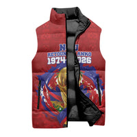 Custom Haiti Grenadye Alaso Sleeveless Puffer Jacket Red Nou Retounen Anko 1974-2026 - Wonder Print Shop
