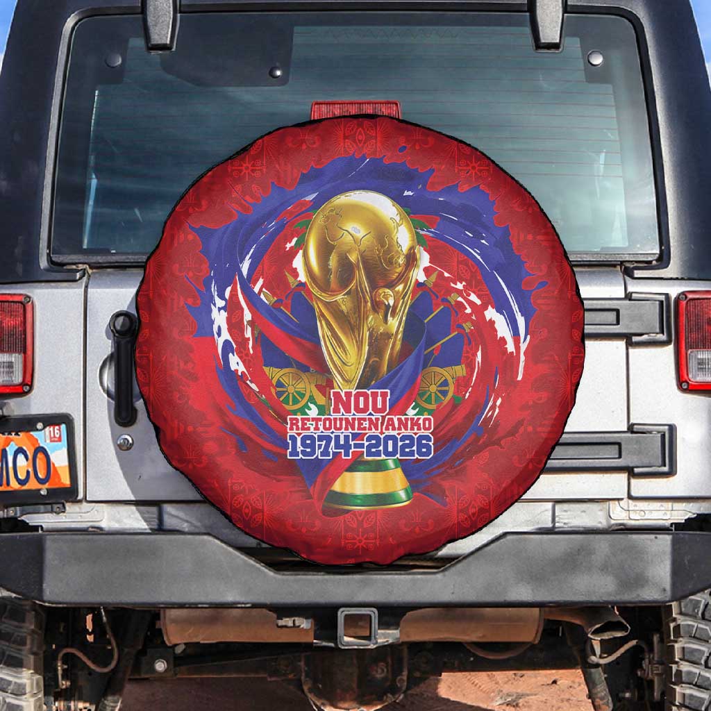 Haiti Grenadye Alaso Spare Tire Cover Red Nou Retounen Anko 1974-2026 - Wonder Print Shop