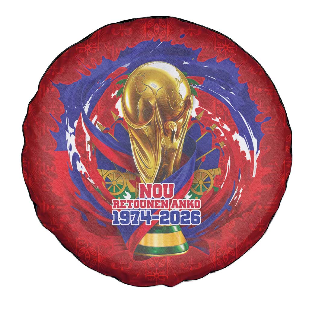 Haiti Grenadye Alaso Spare Tire Cover Red Nou Retounen Anko 1974-2026 - Wonder Print Shop