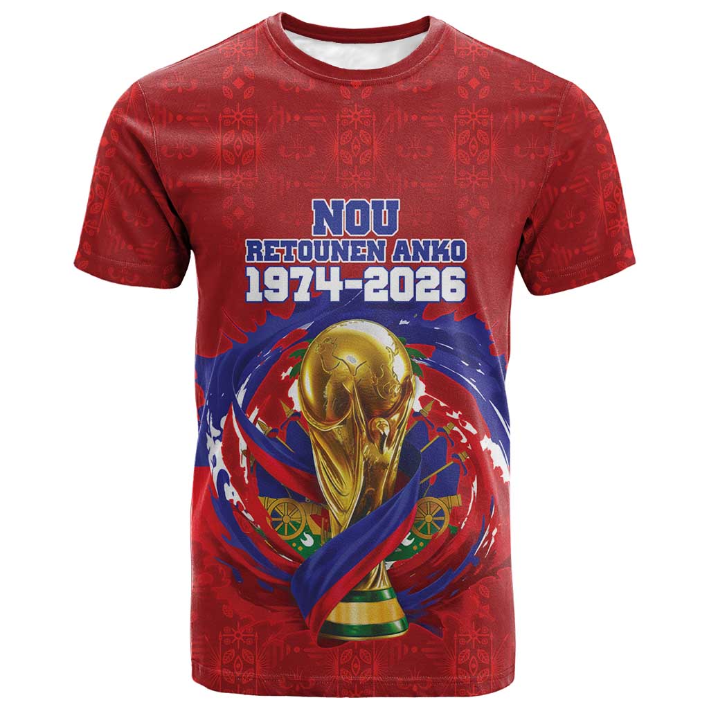 Custom Haiti Grenadye Alaso T shirt Red Nou Retounen Anko 1974-2026 - Wonder Print Shop