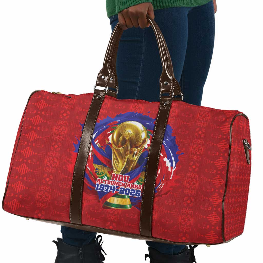 Haiti Grenadye Alaso Travel Bag Red Nou Retounen Anko 1974-2026 - Wonder Print Shop