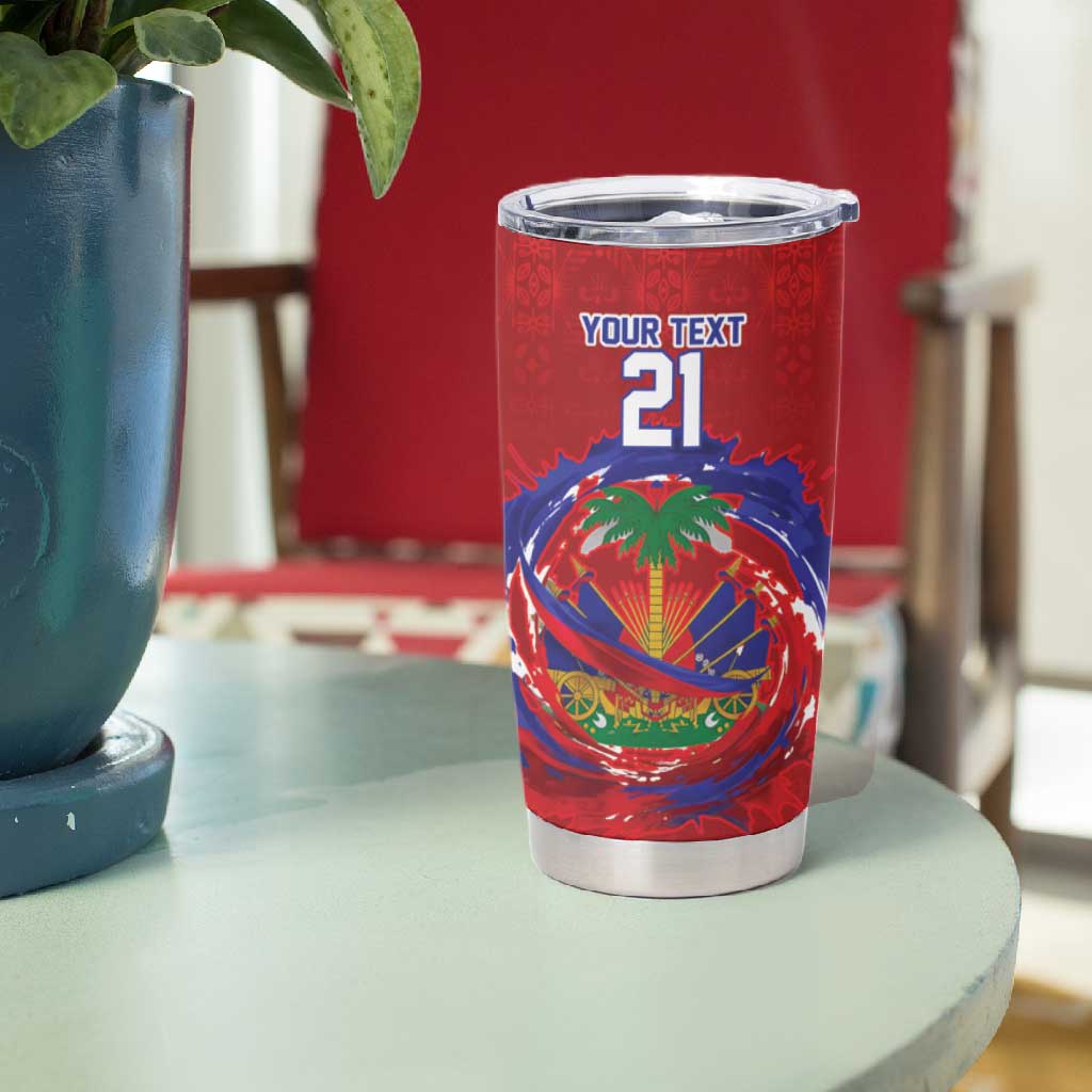 Custom Haiti Grenadye Alaso Tumbler Cup Red Nou Retounen Anko 1974-2026 - Wonder Print Shop