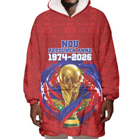Custom Haiti Grenadye Alaso Wearable Blanket Hoodie Red Nou Retounen Anko 1974-2026 - Wonder Print Shop