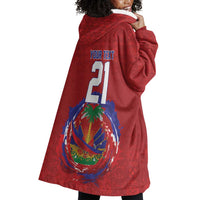 Custom Haiti Grenadye Alaso Wearable Blanket Hoodie Red Nou Retounen Anko 1974-2026 - Wonder Print Shop