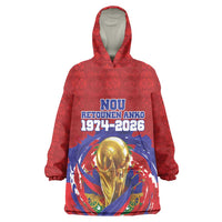 Custom Haiti Grenadye Alaso Wearable Blanket Hoodie Red Nou Retounen Anko 1974-2026 - Wonder Print Shop