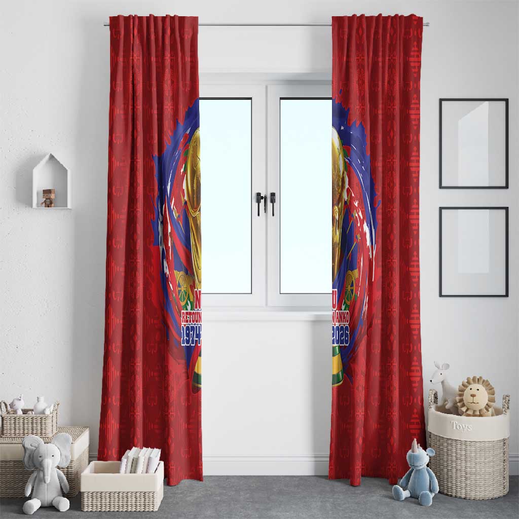 Haiti Grenadye Alaso Window Curtain Red Nou Retounen Anko 1974-2026 - Wonder Print Shop