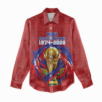 Custom Haiti Grenadye Alaso Women Casual Shirt Red Nou Retounen Anko 1974-2026 - Wonder Print Shop
