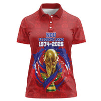 Custom Haiti Grenadye Alaso Women Polo Shirt Red Nou Retounen Anko 1974-2026 - Wonder Print Shop
