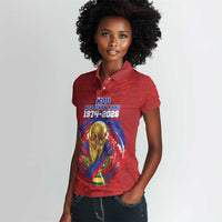 Custom Haiti Grenadye Alaso Women Polo Shirt Red Nou Retounen Anko 1974-2026 - Wonder Print Shop