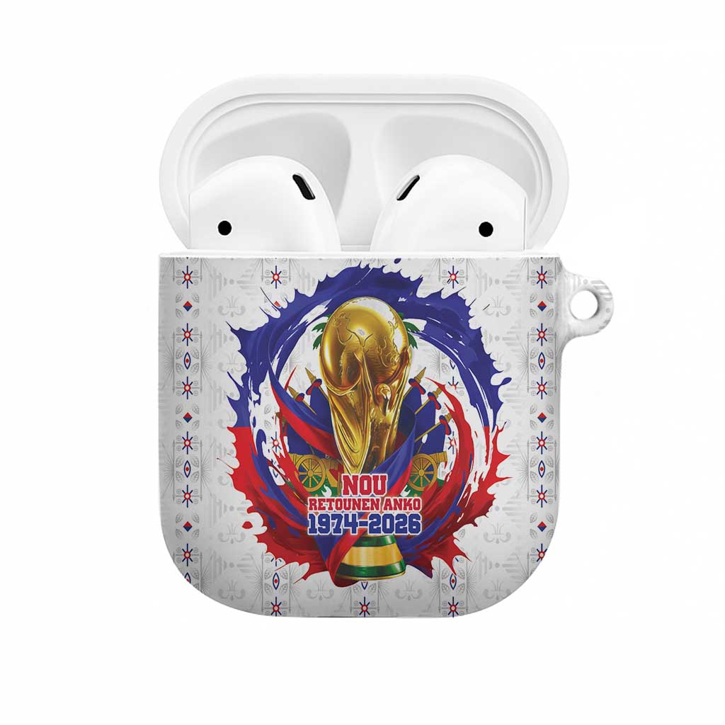Haiti Grenadye Alaso AirPods Case White Nou Retounen Anko 1974-2026 - Wonder Print Shop