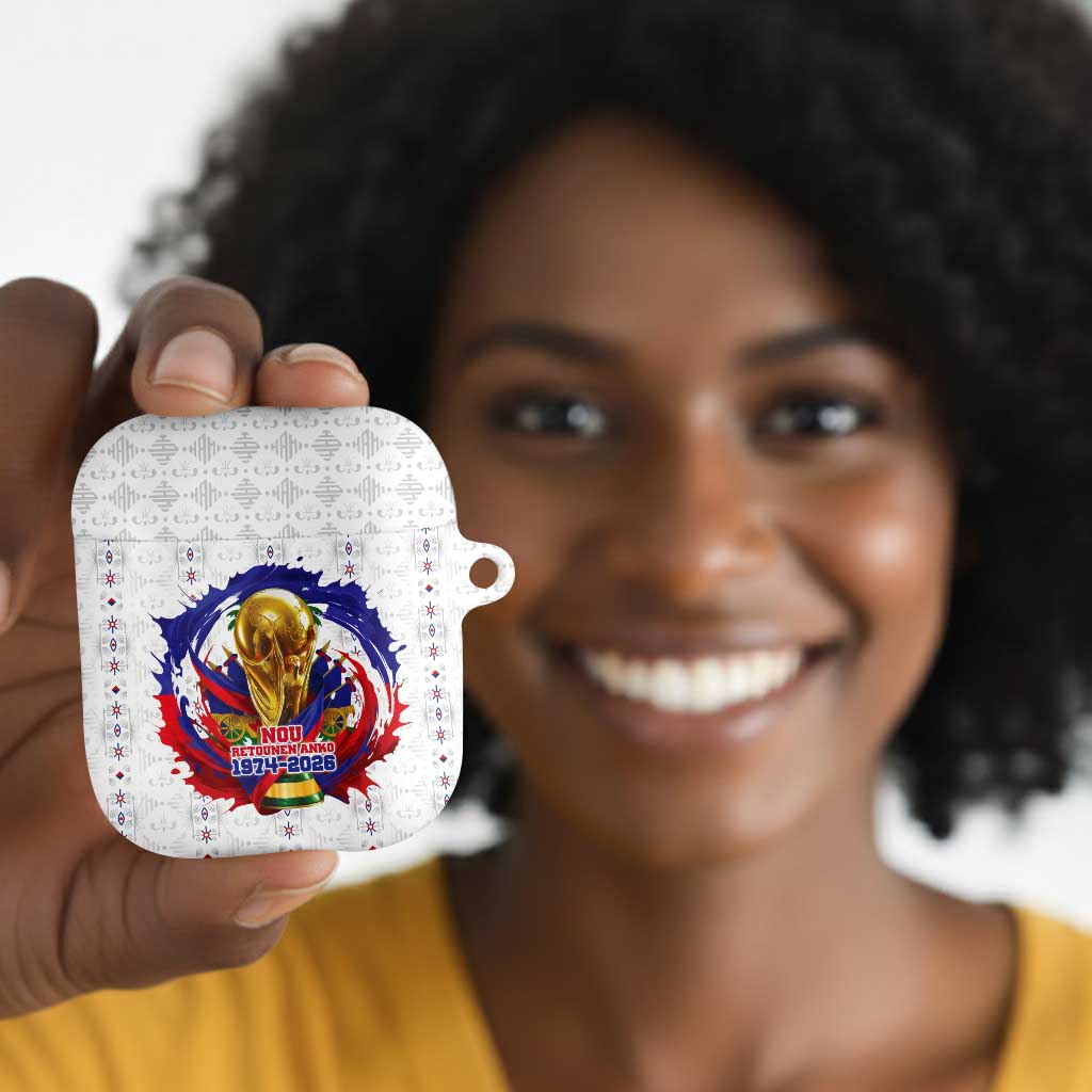 Haiti Grenadye Alaso AirPods Case White Nou Retounen Anko 1974-2026 - Wonder Print Shop