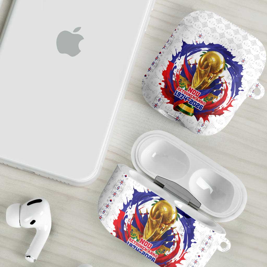 Haiti Grenadye Alaso AirPods Case White Nou Retounen Anko 1974-2026 - Wonder Print Shop