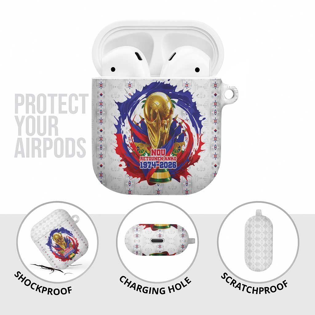 Haiti Grenadye Alaso AirPods Case White Nou Retounen Anko 1974-2026 - Wonder Print Shop