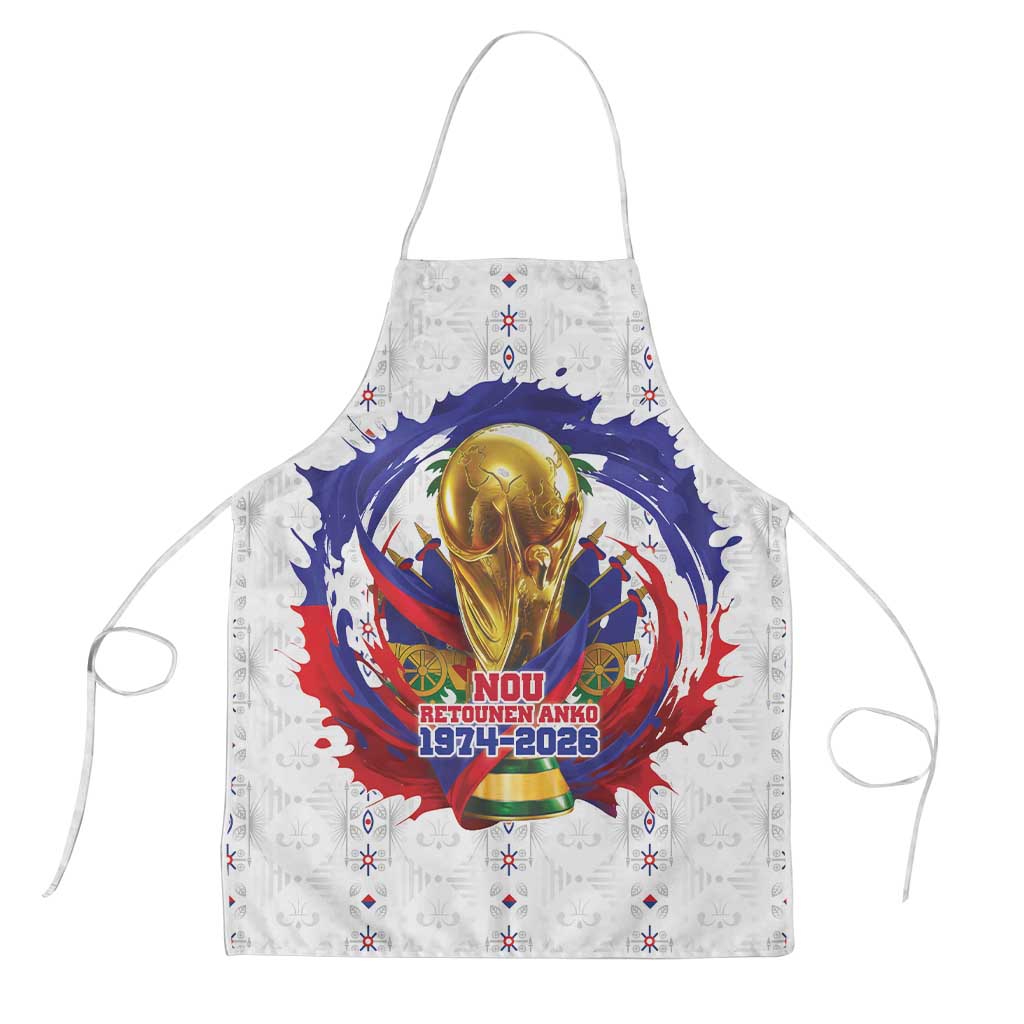 Haiti Grenadye Alaso Apron White Nou Retounen Anko 1974-2026 - Wonder Print Shop