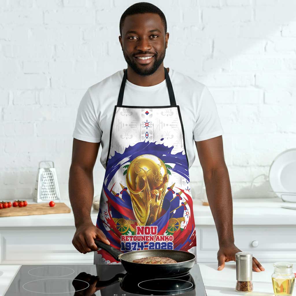 Haiti Grenadye Alaso Apron White Nou Retounen Anko 1974-2026 - Wonder Print Shop