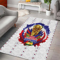 Haiti Grenadye Alaso Area Rug White Nou Retounen Anko 1974-2026 - Wonder Print Shop
