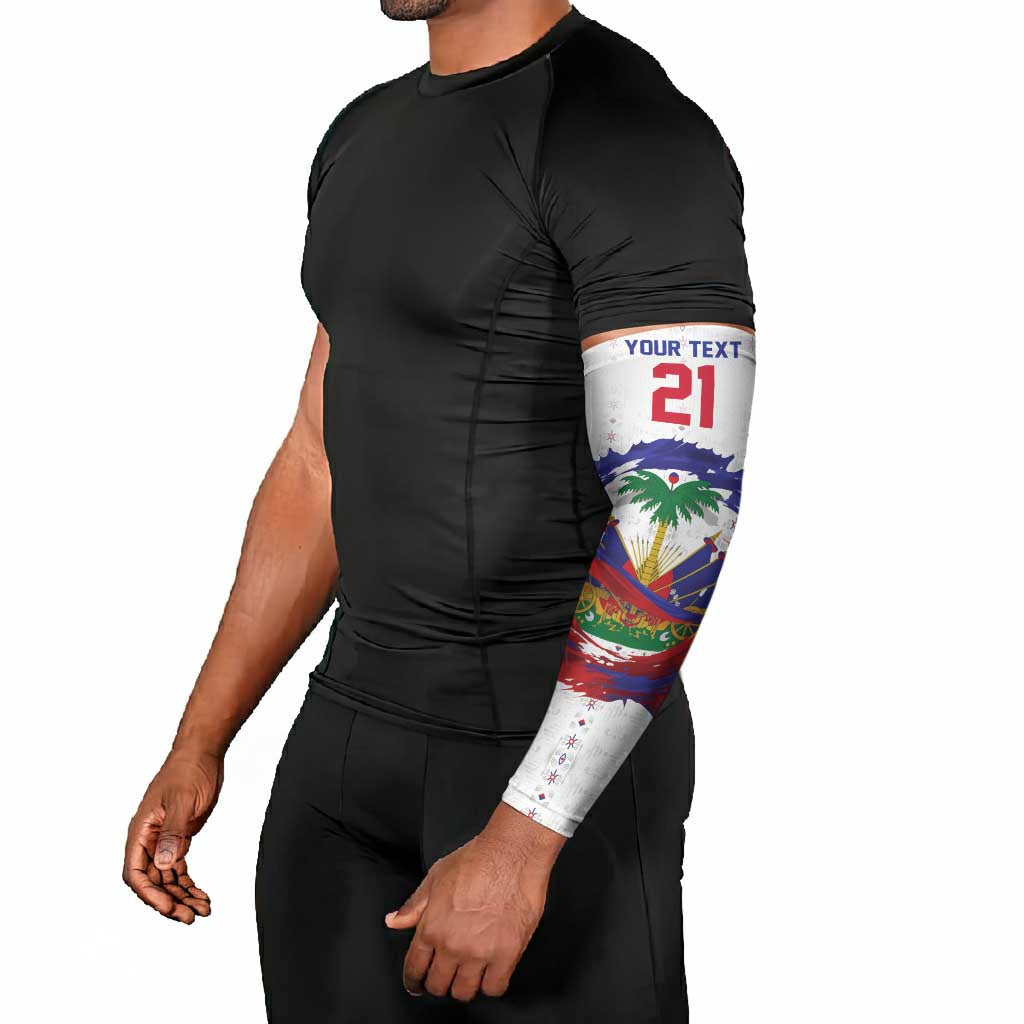 Custom Haiti Grenadye Alaso Arm Sleeves White Nou Retounen Anko 1974-2026 - Wonder Print Shop