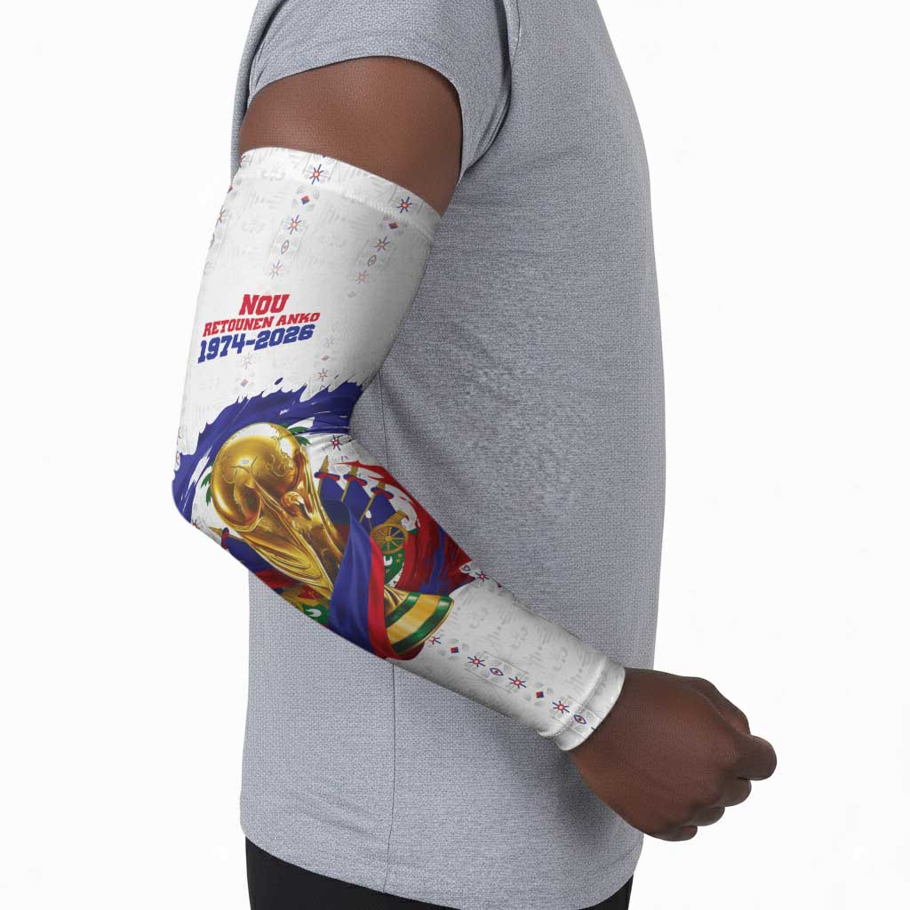 Custom Haiti Grenadye Alaso Arm Sleeves White Nou Retounen Anko 1974-2026 - Wonder Print Shop