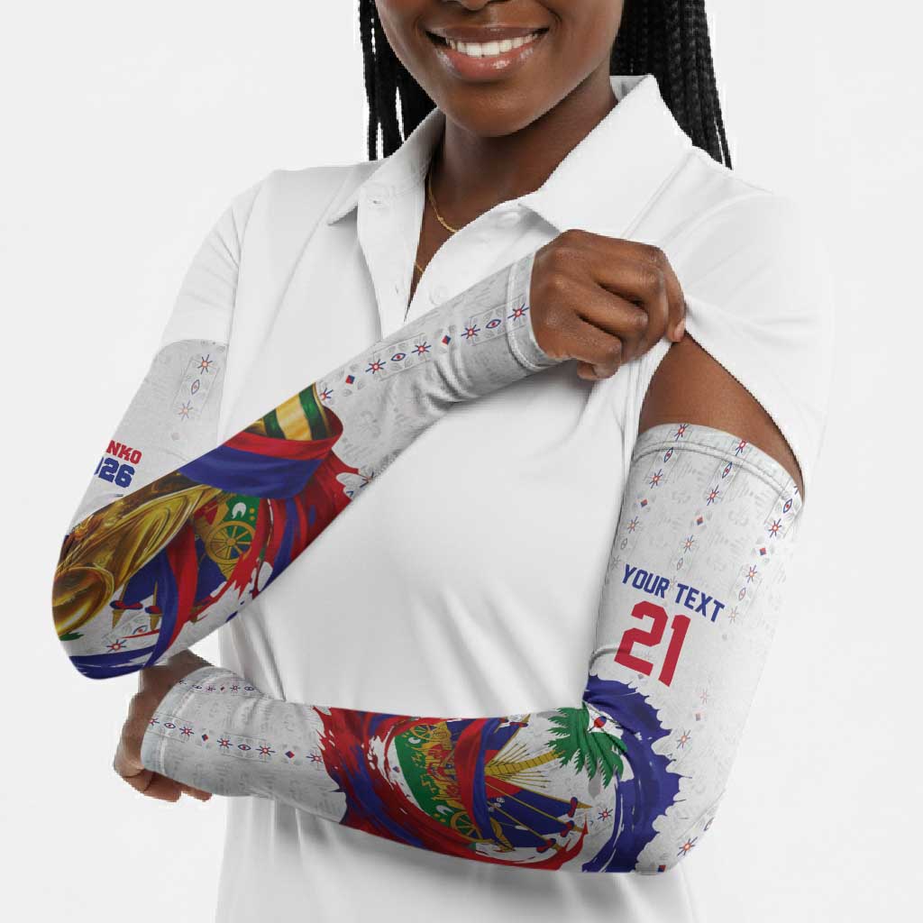 Custom Haiti Grenadye Alaso Arm Sleeves White Nou Retounen Anko 1974-2026 - Wonder Print Shop