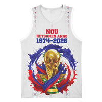 Custom Haiti Grenadye Alaso Basketball Jersey White Nou Retounen Anko 1974-2026 - Wonder Print Shop