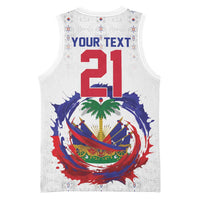 Custom Haiti Grenadye Alaso Basketball Jersey White Nou Retounen Anko 1974-2026 - Wonder Print Shop