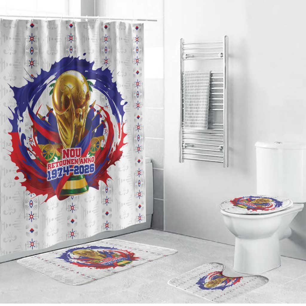 Haiti Grenadye Alaso Bathroom Set White Nou Retounen Anko 1974-2026 - Wonder Print Shop