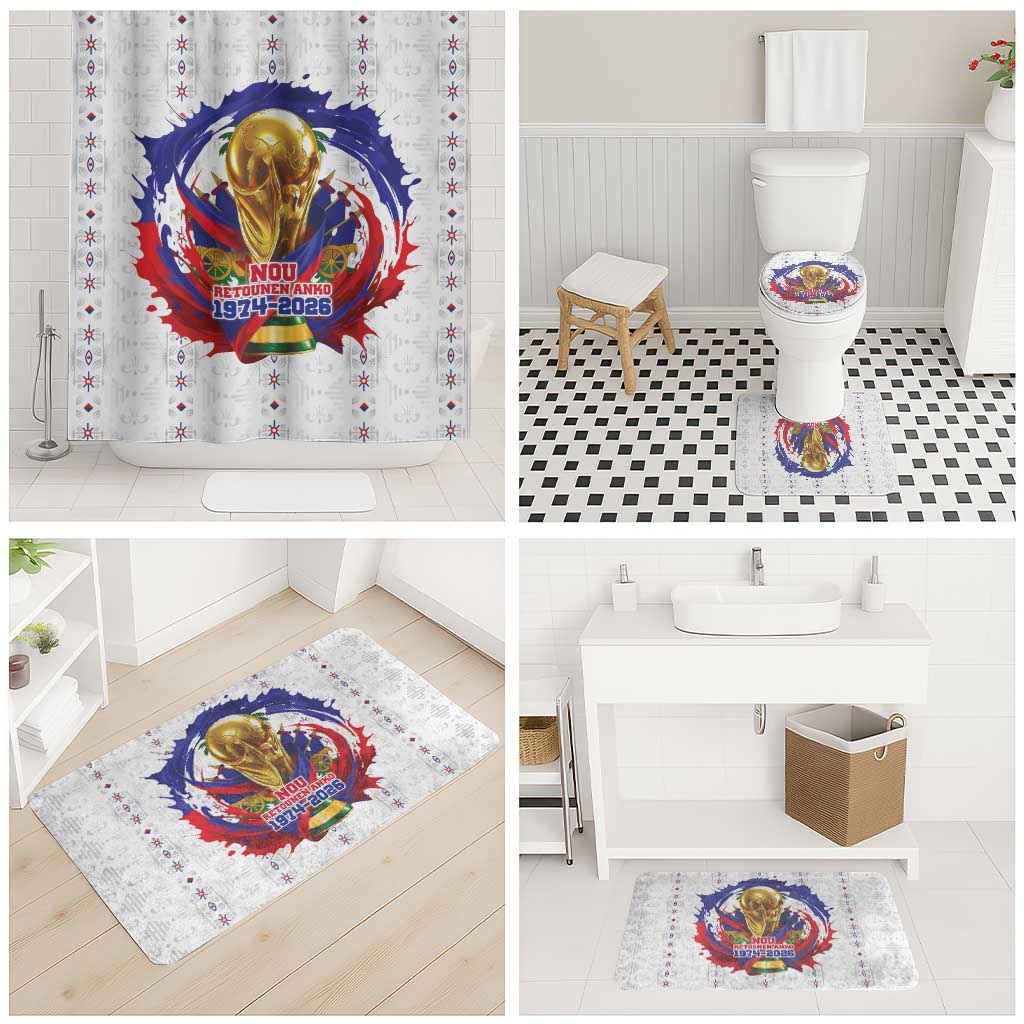 Haiti Grenadye Alaso Bathroom Set White Nou Retounen Anko 1974-2026 - Wonder Print Shop