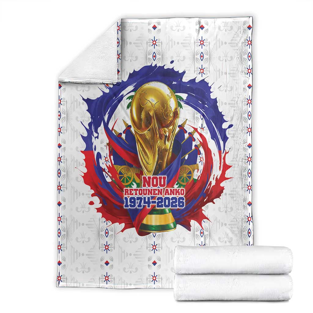 Haiti Grenadye Alaso Blanket White Nou Retounen Anko 1974-2026 - Wonder Print Shop