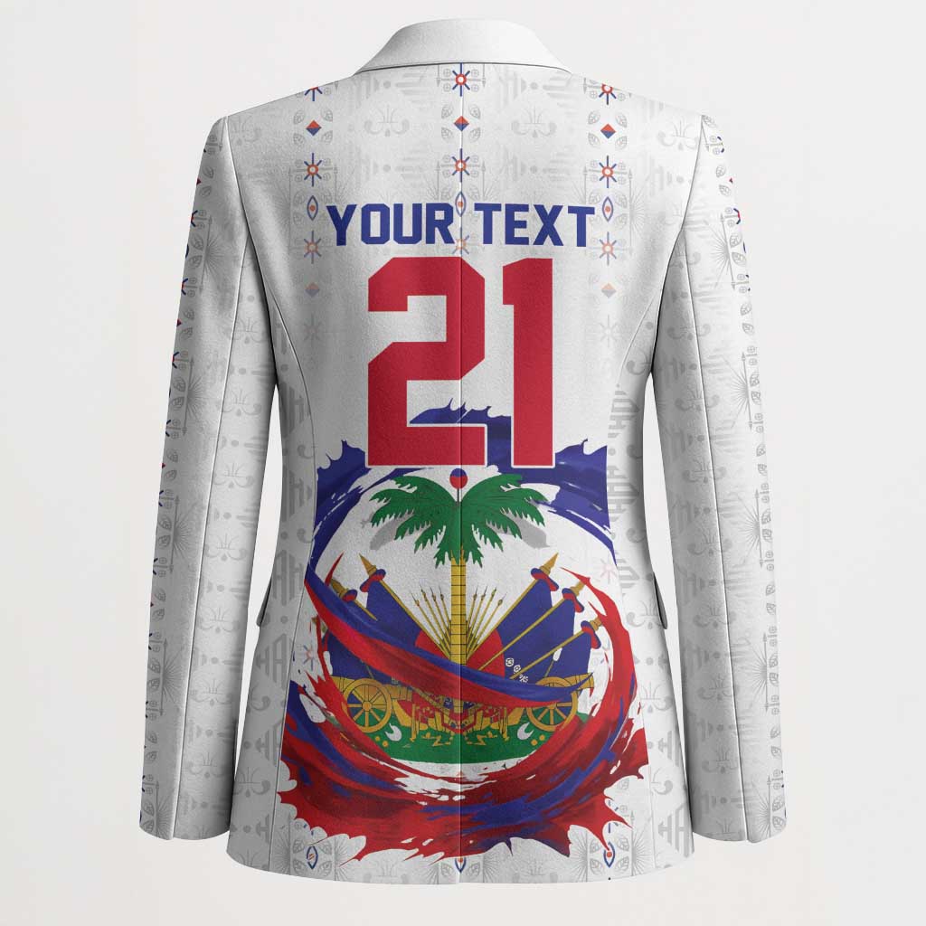 Custom Haiti Grenadye Alaso Blazer White Nou Retounen Anko 1974-2026 - Wonder Print Shop