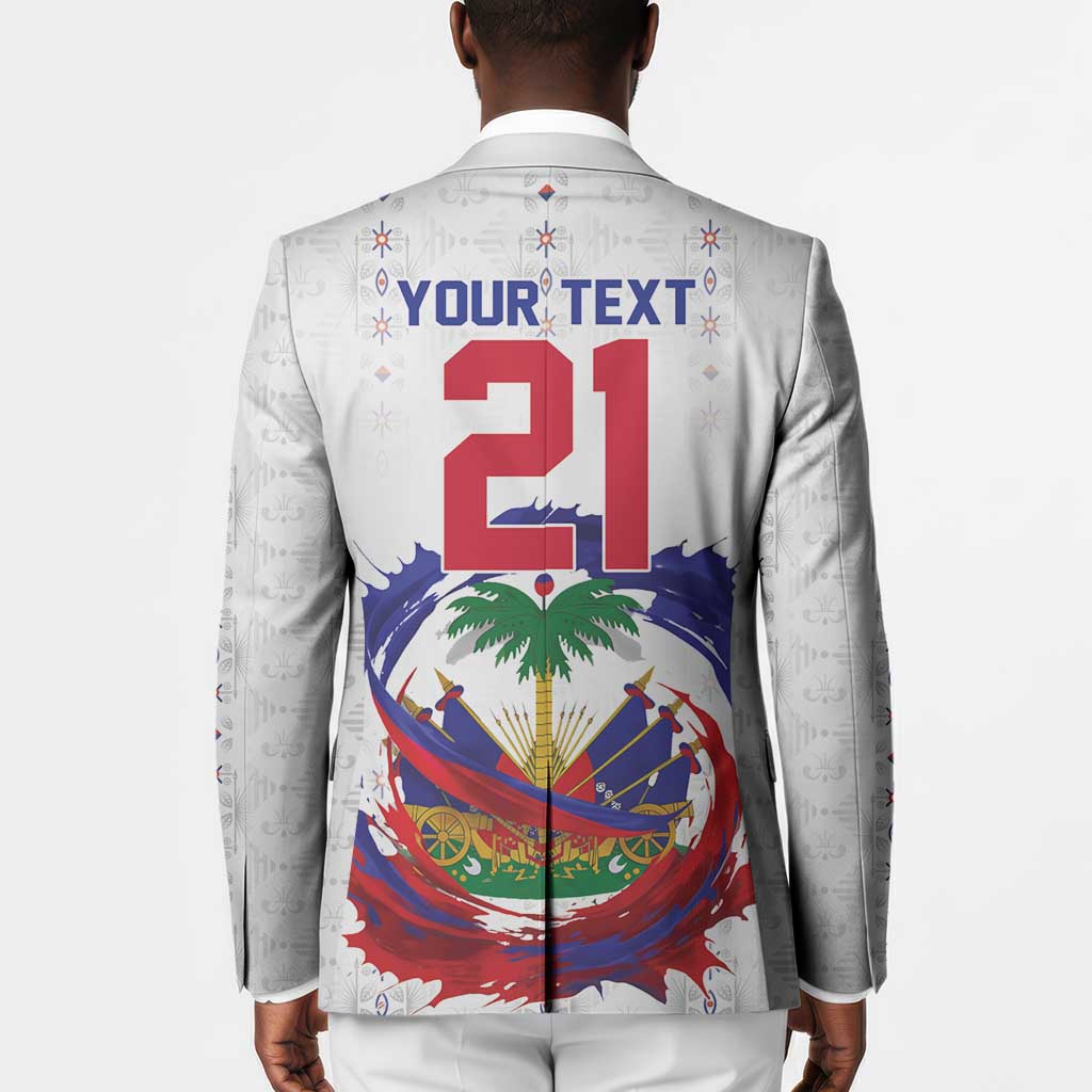 Custom Haiti Grenadye Alaso Blazer White Nou Retounen Anko 1974-2026 - Wonder Print Shop