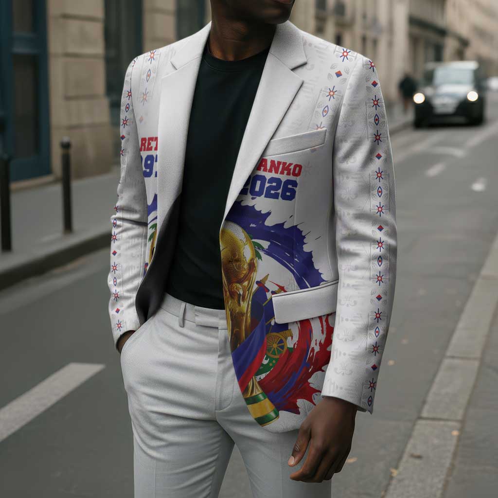 Custom Haiti Grenadye Alaso Blazer White Nou Retounen Anko 1974-2026 - Wonder Print Shop